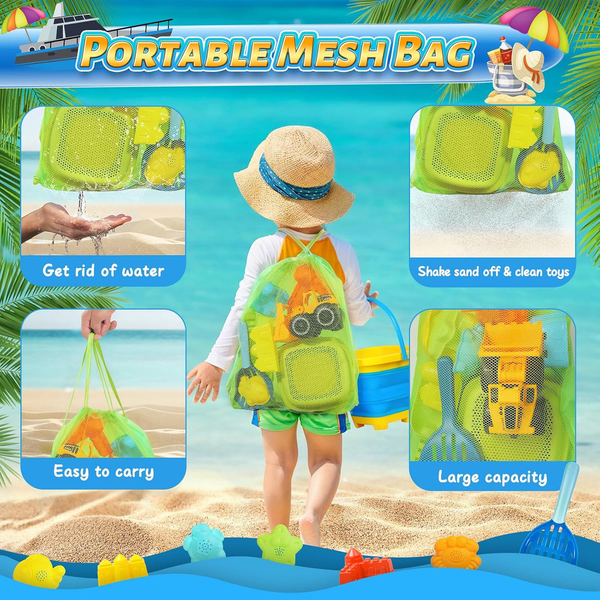 Juguetes de arena de playa para niños, juguetes de piscina con gemas de buceo