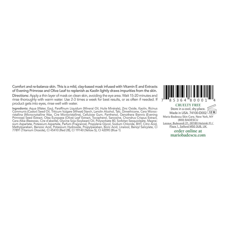 Mario Badescu Máscara facial de arcilla para hombres y mujeres, min...
