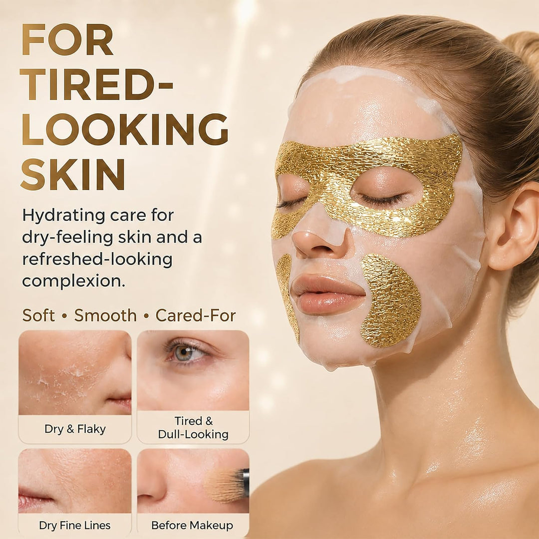 GONIM Mascarilla coreana con parches integrados para los ojos con P...