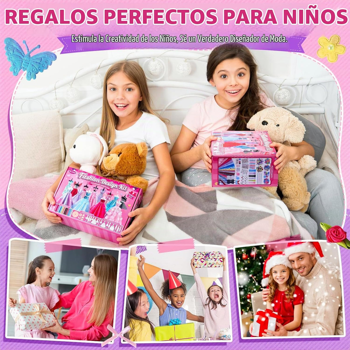 Más de 1200 kits de diseño de moda para niñas con 8 maniquíes y tutorial