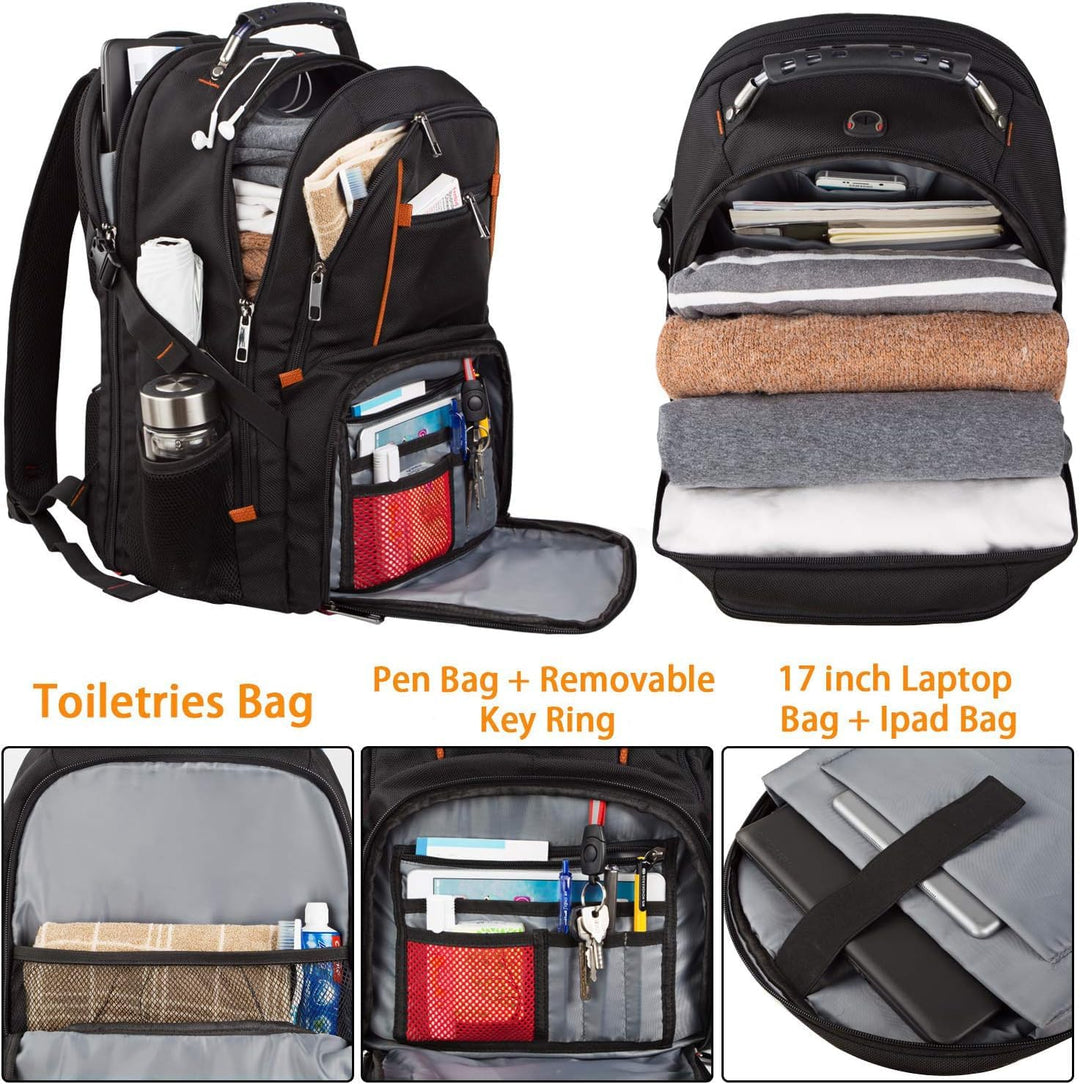 Mochila extra grande, compatible con la TSA, mochila de viaje para...
