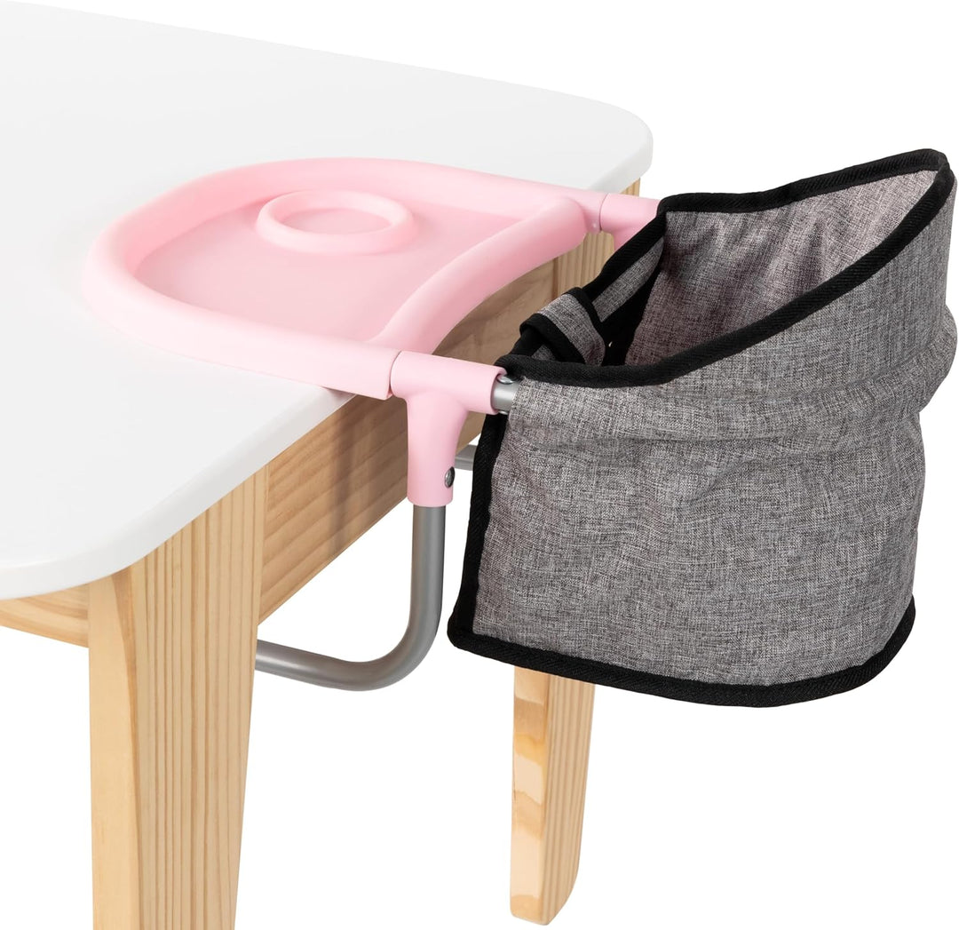 Bayer Diseño: asiento de mesa para muñecas - gris-rosa-mariposa - s...