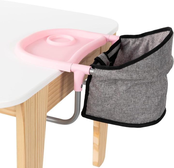 Bayer Diseño: asiento de mesa para muñecas - gris-rosa-mariposa - s...