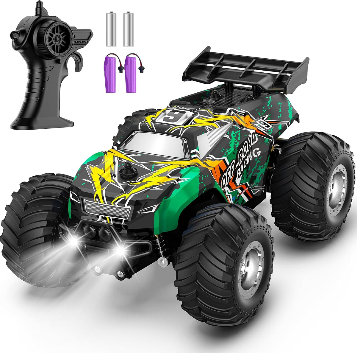 Coche de control remoto resistente todo terreno RC camión para