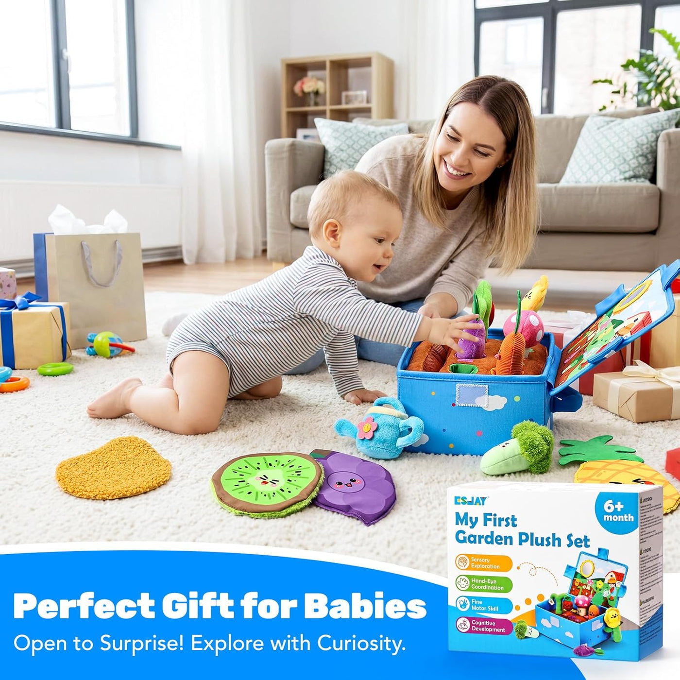 Juguetes para bebés de 6 a 12 meses Montessori Sensory