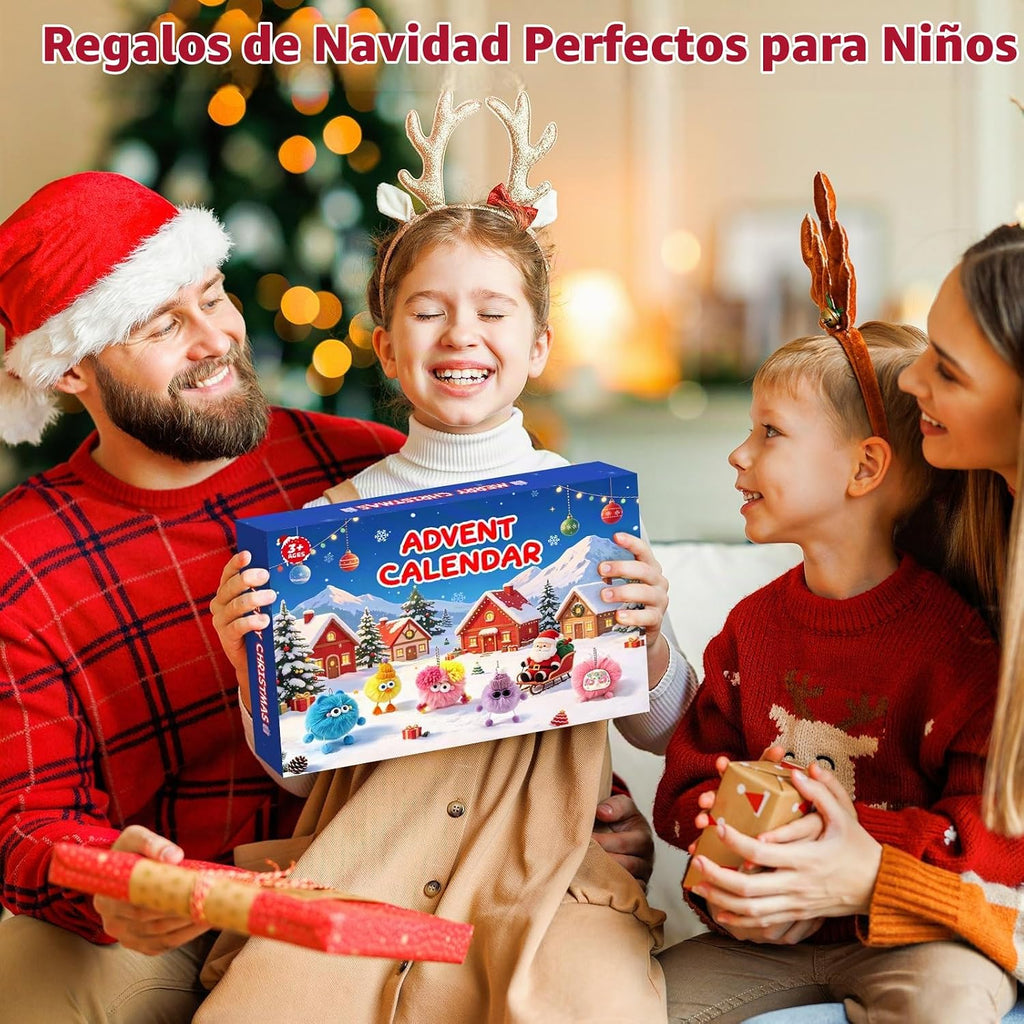 Llavero de peluche Calendario de Adviento 2026 - Cuenta regresiva de