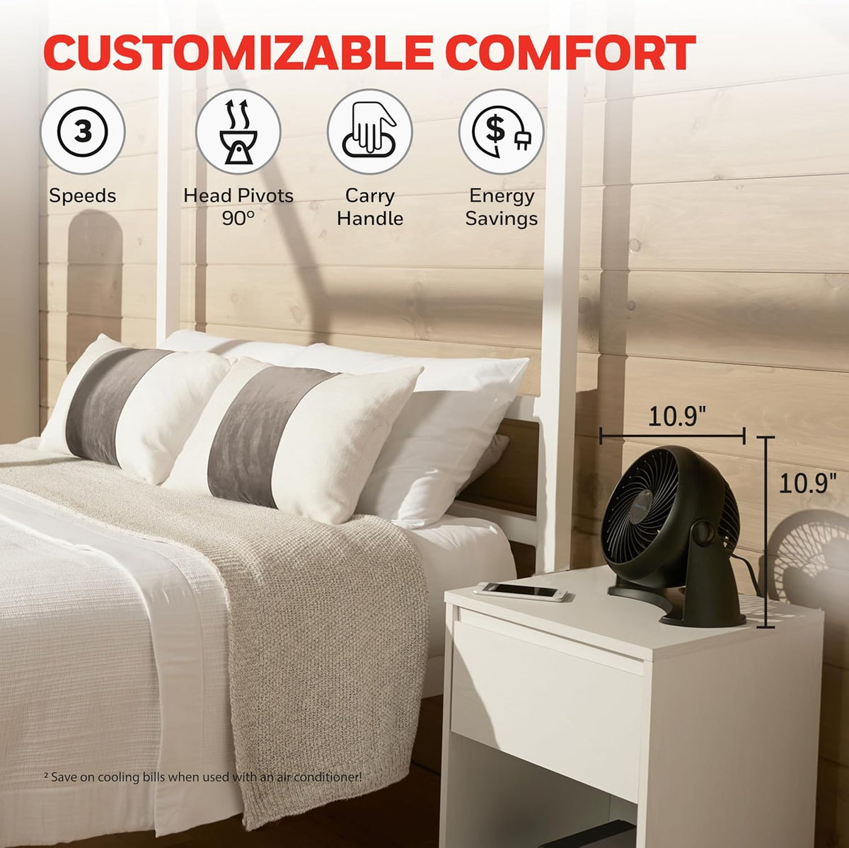 Honeywell Ventilador Turboforce, Ht-900, 11 pulgadas | Ventilador p...