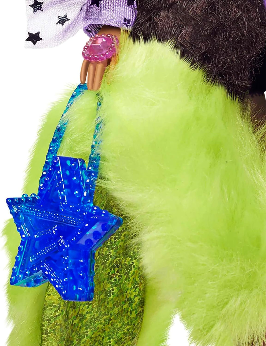 Barbie Muñeca extra y accesorios con coletas largas y lazos para el...