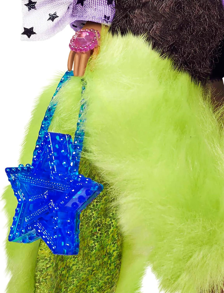 Barbie Muñeca extra y accesorios con coletas largas y lazos para el...