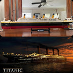 Kit de modelo Titanic - Juego de bloques de construcción de buques Titanic grandes, rompecabezas educativo 3D STEM, regalos para niños y adultos, arquitectura coleccionable ideal para decoración del hogar y la oficina