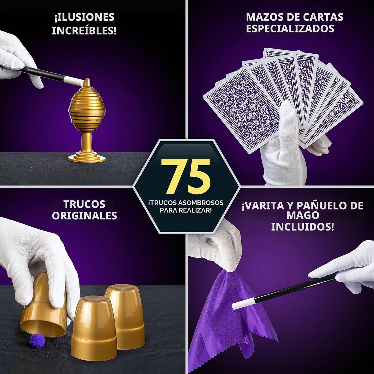 Kit de magia épica de National Geographic con más de 175 trucos para niños