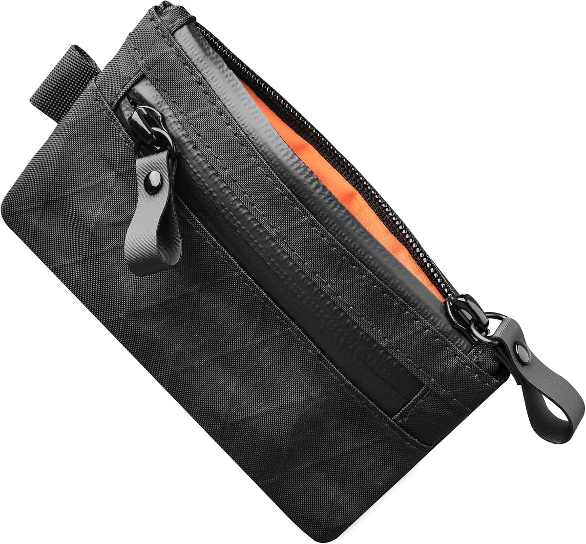 ALPAKA Cartera para hombre con bloqueo RFID con cremallera negra