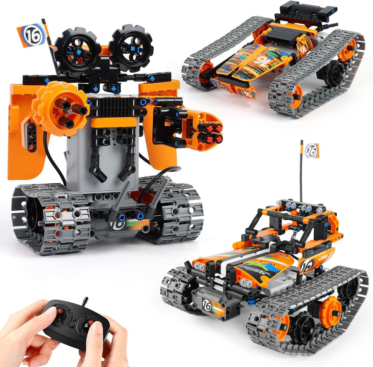 Kit de robot STEM para niños de 8 a 12 años, juegos de erectores de control remoto, kits de robótica de ingeniería, regalo educativo de cumpleaños para niños y niñas de 5 a 7 9 10 11 13 14