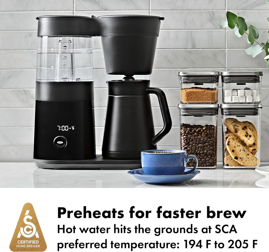 OXO Brew - Cafetera de 9 tazas, color negro mate