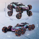 NEXBOX Cool 8 ruedas controladas a mano RC Stunt Car Toys, regalos...