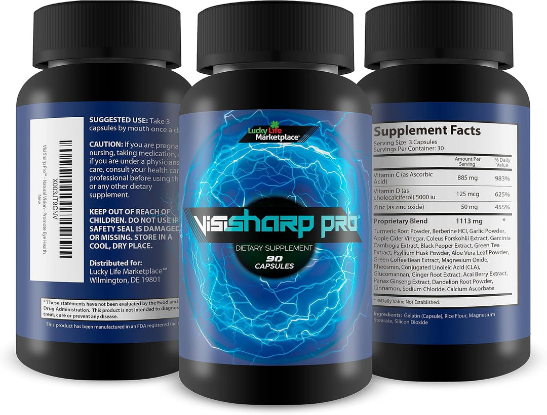 Visi Sharp Pro - Suplemento natural de apoyo a la visión - Apoya la...