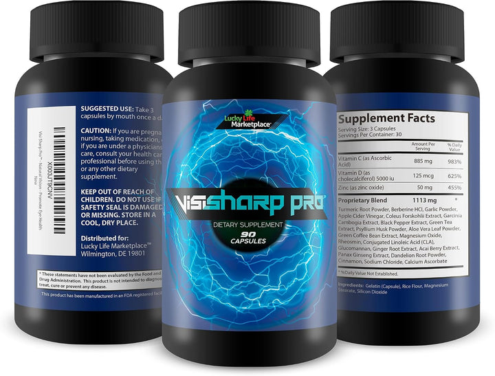 Visi Sharp Pro - Suplemento natural de apoyo a la visión - Apoya la...