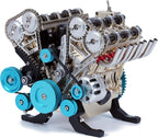 TECHING Kit de modelo de motor V8 de metal que funciona