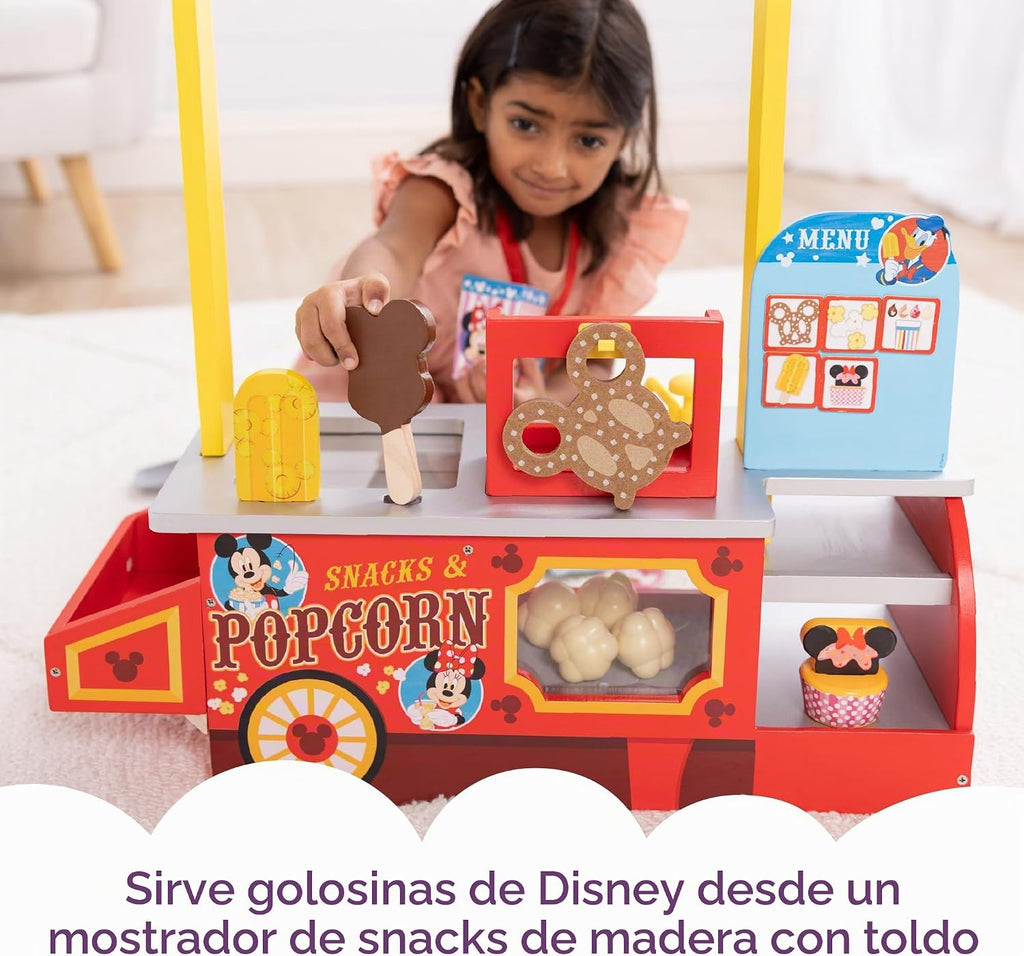 Mostrador de Comida de Juguete de Madera Disney Snacks & Popcorn de Melissa & Doug