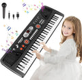 Piano de teclado para niños de 61 teclas con pantalla LED y micrófono