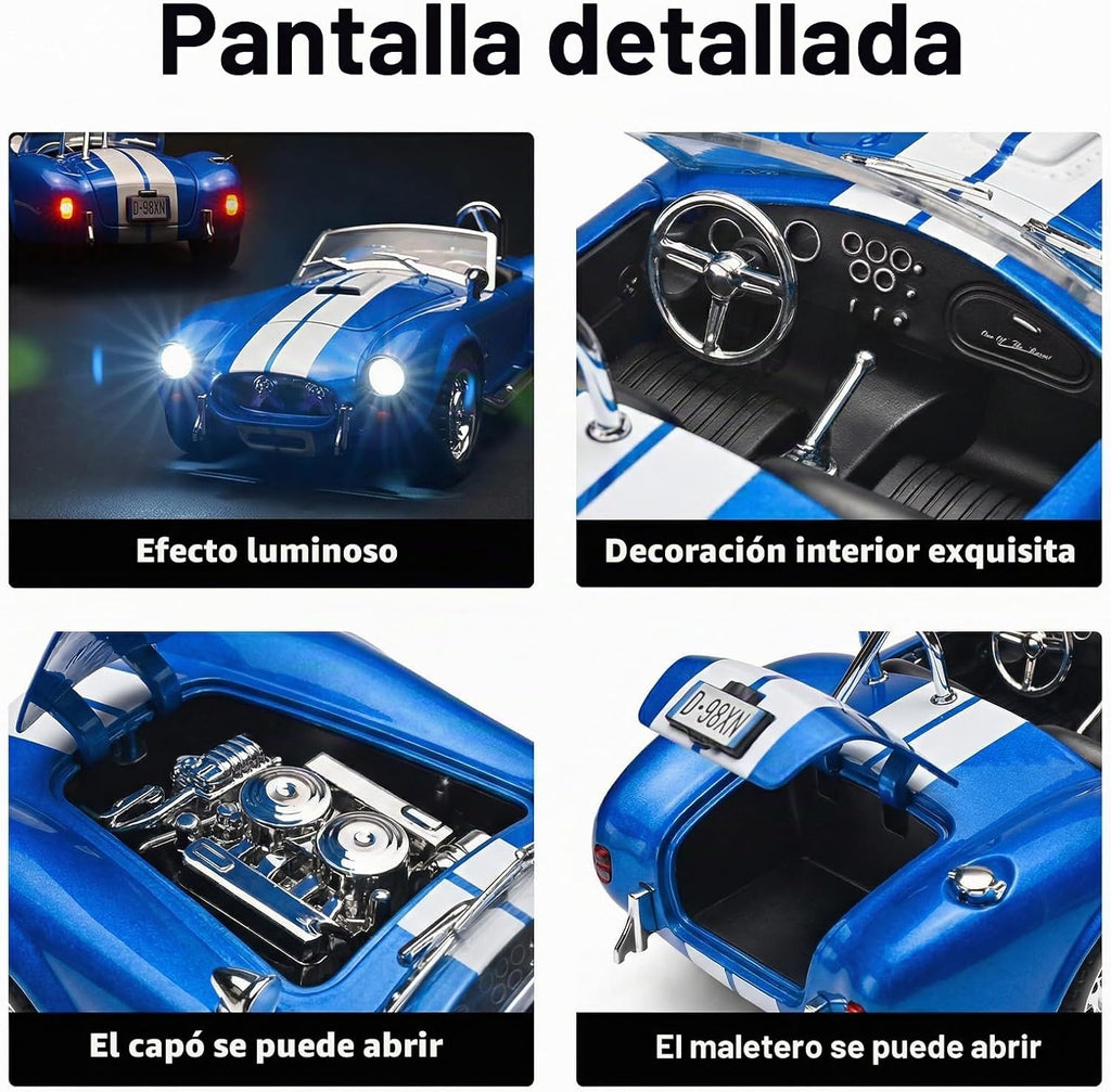 Kits de coches de juguete modelo para adultos 1/24 coches fundidos a
