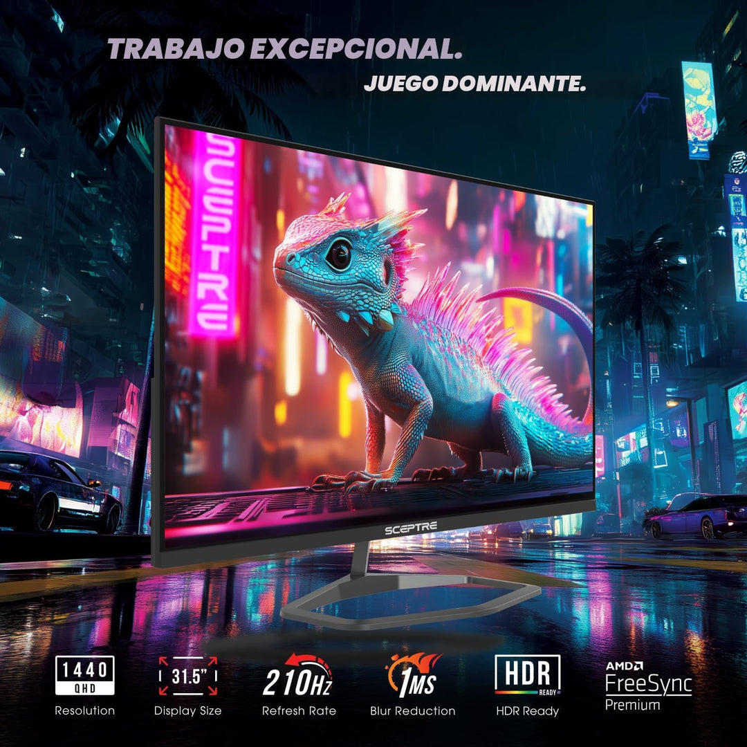 Sceptre Nuevo monitor para juegos 2K QHD 2560 x 1440 Prime de 32 pu...