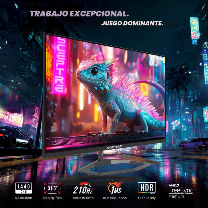 Sceptre Nuevo monitor para juegos 2K QHD 2560 x 1440 Prime de 32 pu...