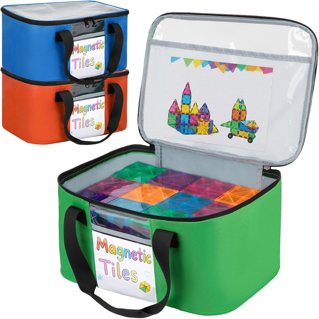 Bolsa de almacenamiento de azulejos magnéticos de 3 piezas para