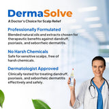Dermasolve Aceite de psoriasis y caspa, aprobado por dermatólogos p...