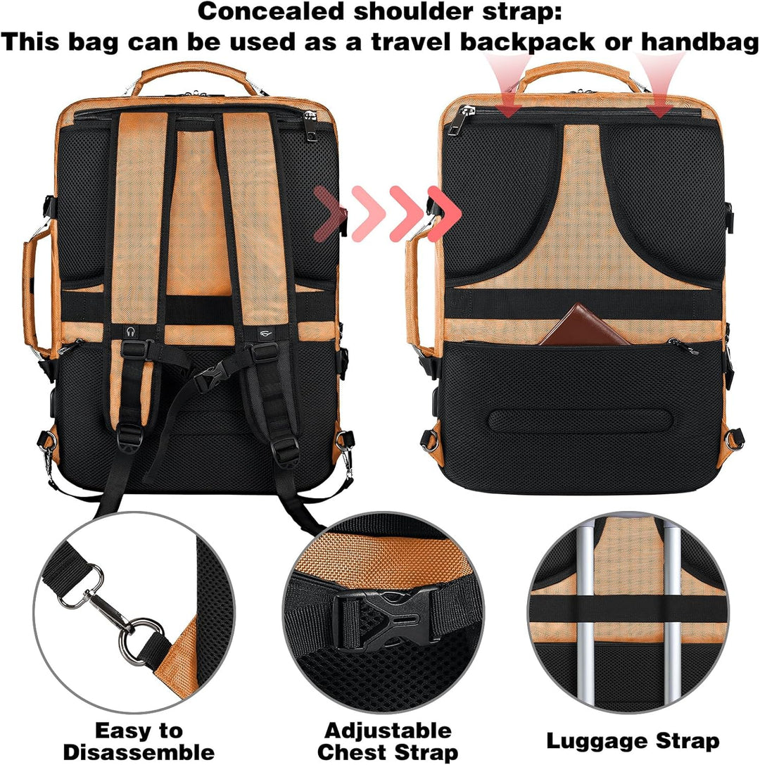 VECKUSON 50L Carry-On Backpack, TSA Approved for Flights, Extra Lar...