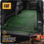 CAT® JustFit™ 3D - Tapete trasero de ajuste personalizado para Ford F-150 Super Cab 2015-2026, revestimiento de goma resistente medido por láser, accesorios para Ford F150 SuperCab