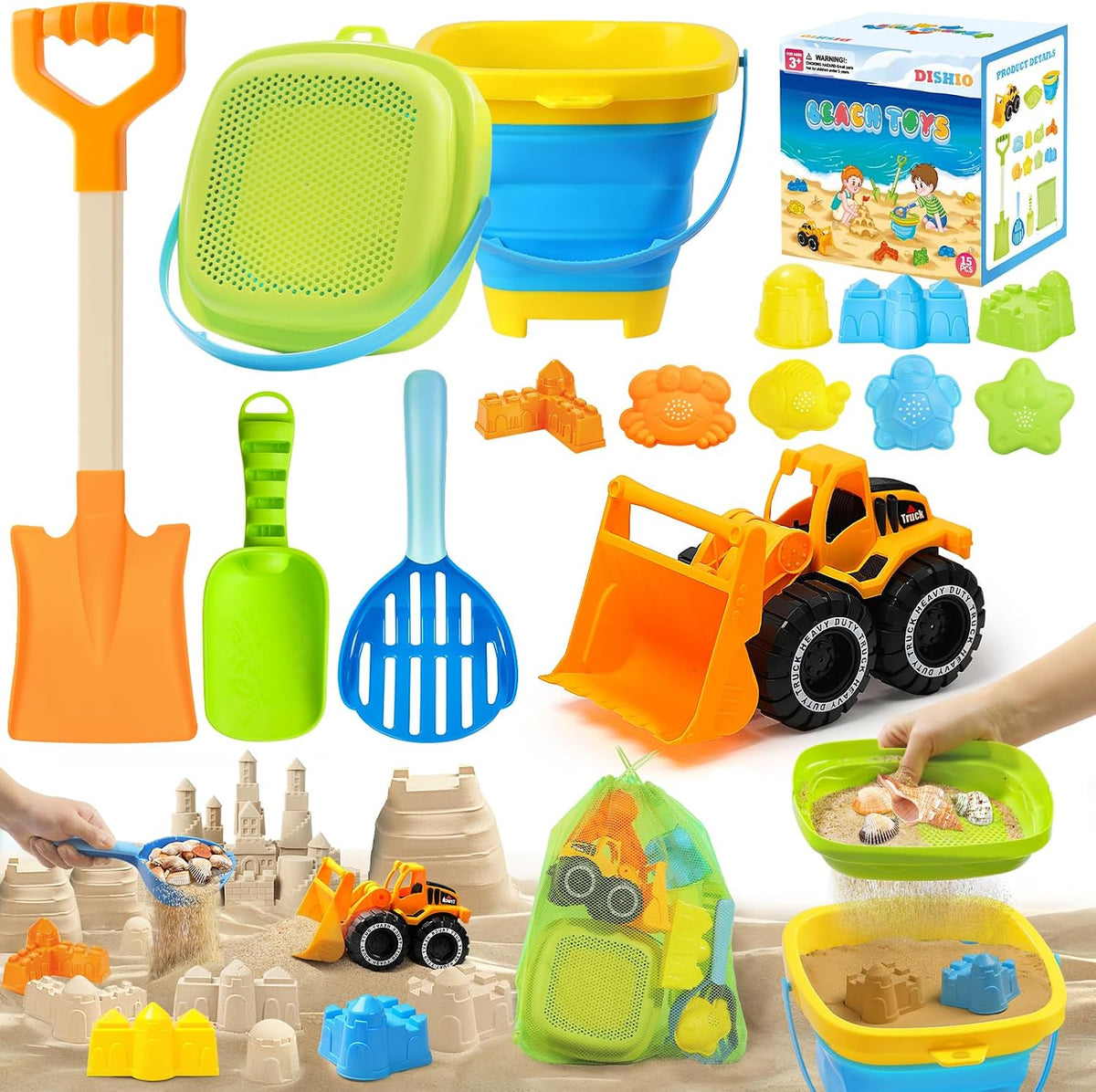 Juguetes plegables de arena de playa para niños, juguetes de caja de arena