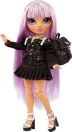 Rainbow High Avery Styles - Muñeca de moda posable de 9 pulgadas con accesorios y mochila, de 4 a 12 años
