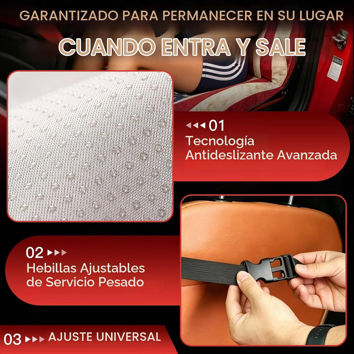 Funda para asiento de automóvil, diseño de bandera estadounidense