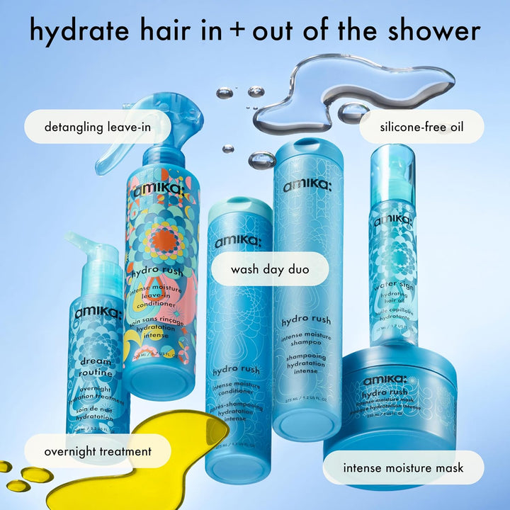 amika acondicionador hydro rush de humedad intensa con ácido hialur...