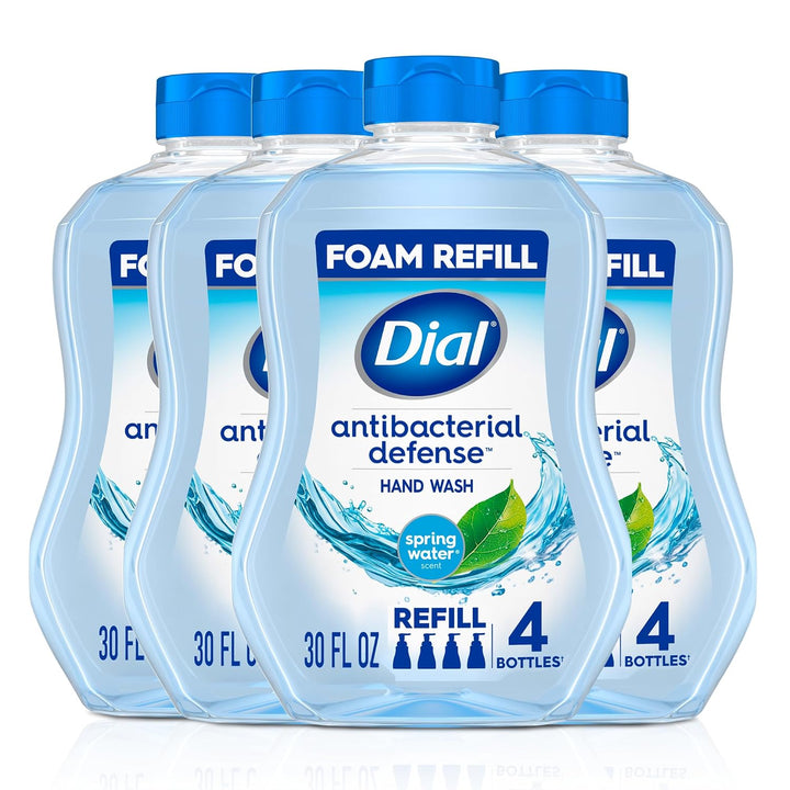 Dial Jabón de manos espumoso de defensa antibacterial + aloe, aroma...