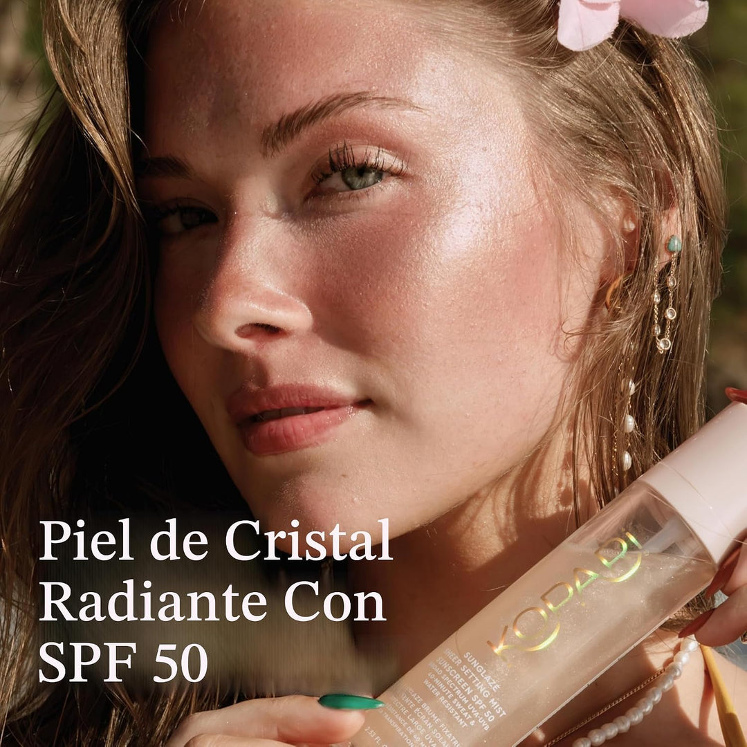 Kopari Sunglaze - Protector solar SPF 50, ligero, secado rápido, ul...