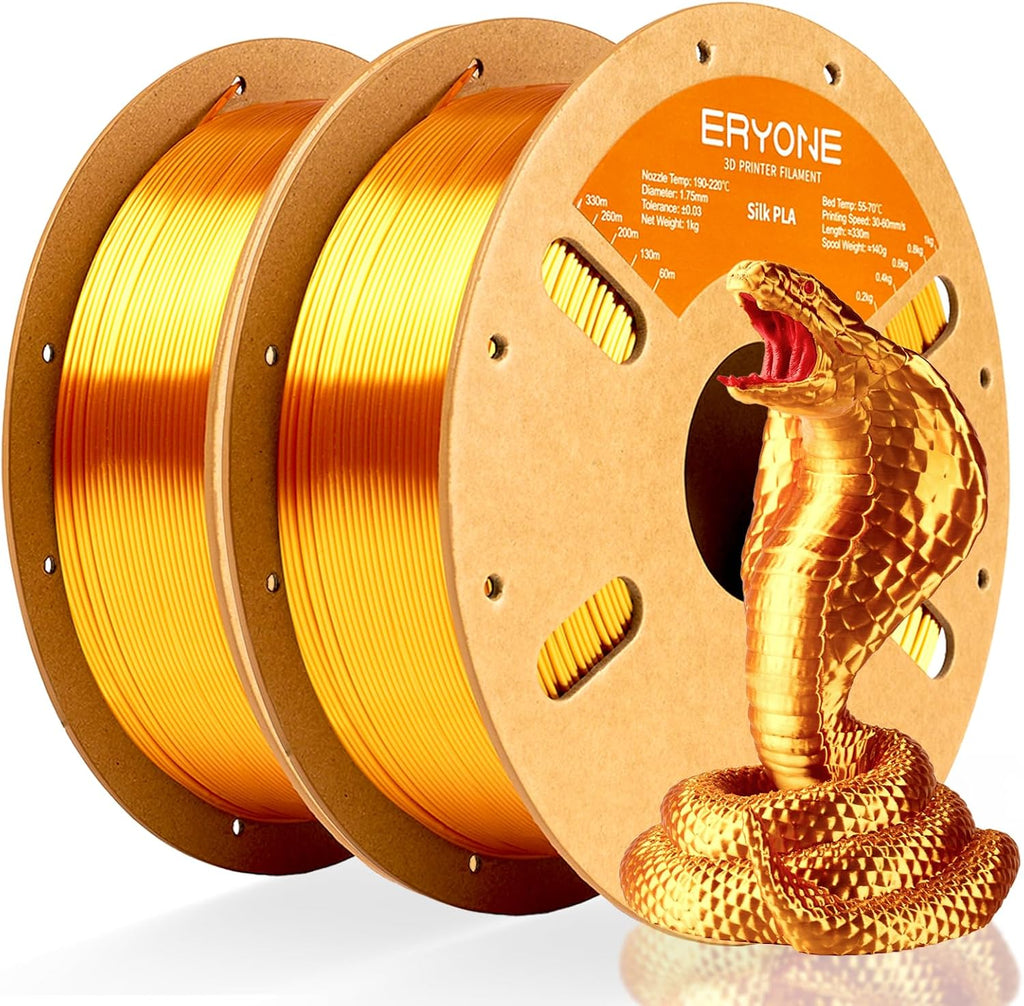 ERYONE Filamento PLA de seda para impresora 3D de 0.07 in +\/- 0.00...