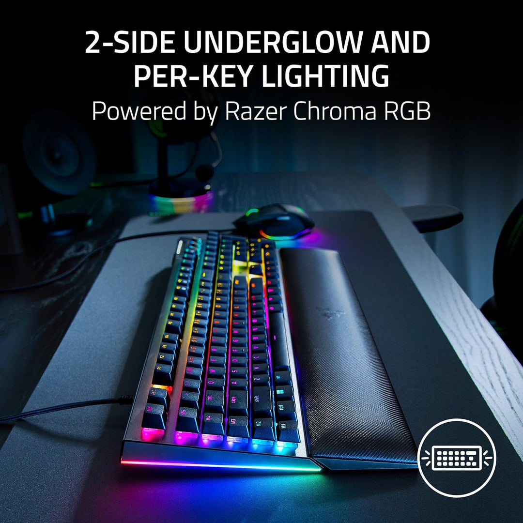 Razer BlackWidow V4 Teclado Mecánico para Juegos: Interruptores Ama...