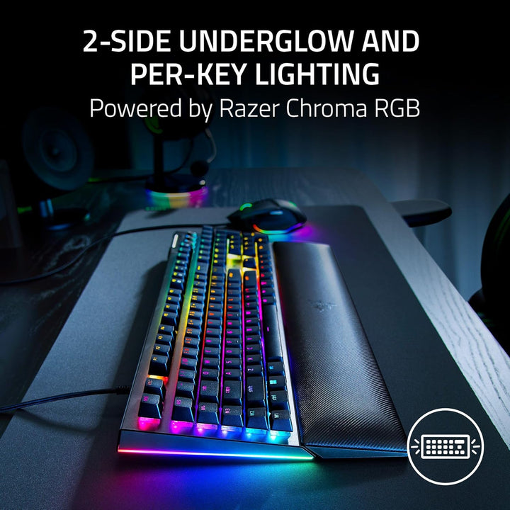 Razer BlackWidow V4 Teclado Mecánico para Juegos: Interruptores Ama...