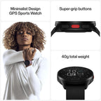 POLAR Pacer Ultra-Light GPS Fitness Tracker Smartwatch para corredores; S-L, para hombres o mujeres, Negro