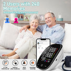 huangirl Monitor de presión arterial superior del brazo, brazalete automático de presión arterial con puño grande, monitores de presión arterial para uso doméstico