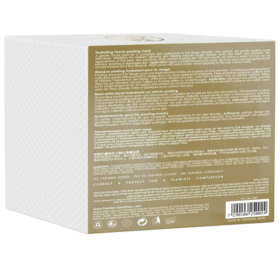 Premier Dead Sea Refining Facial Peeling - Máscara facial de gel pa...