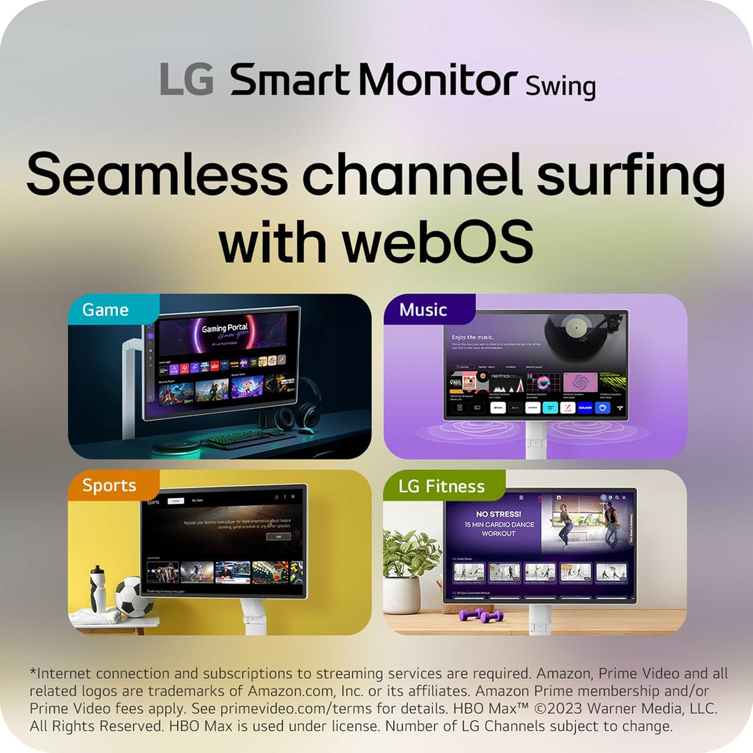 LG Smart Monitor Swing 32U889SA-W 32 pulgadas 4K UHD (3840x2160) IP...