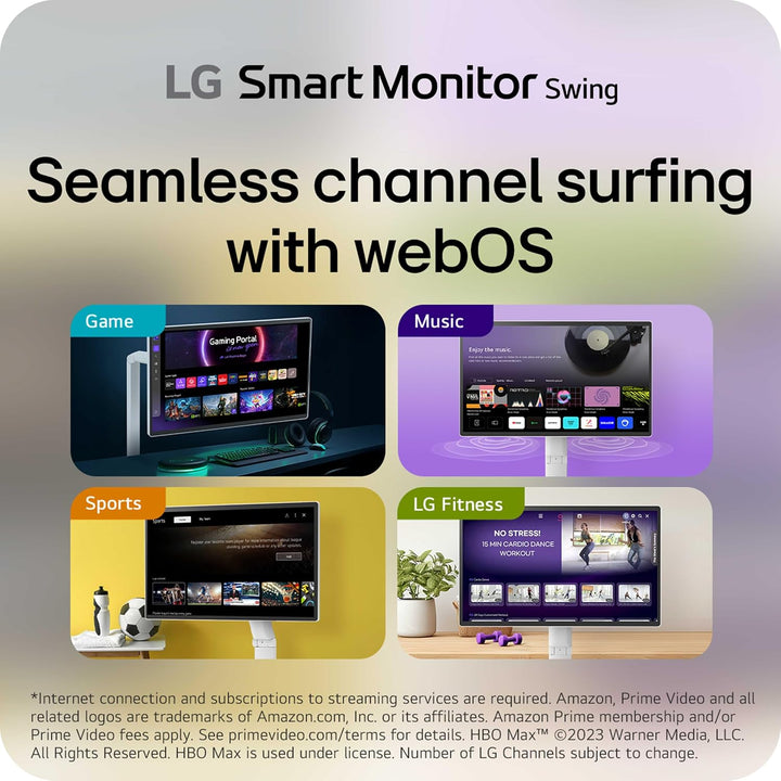 LG Smart Monitor Swing 32U889SA-W 32 pulgadas 4K UHD (3840x2160) IP...