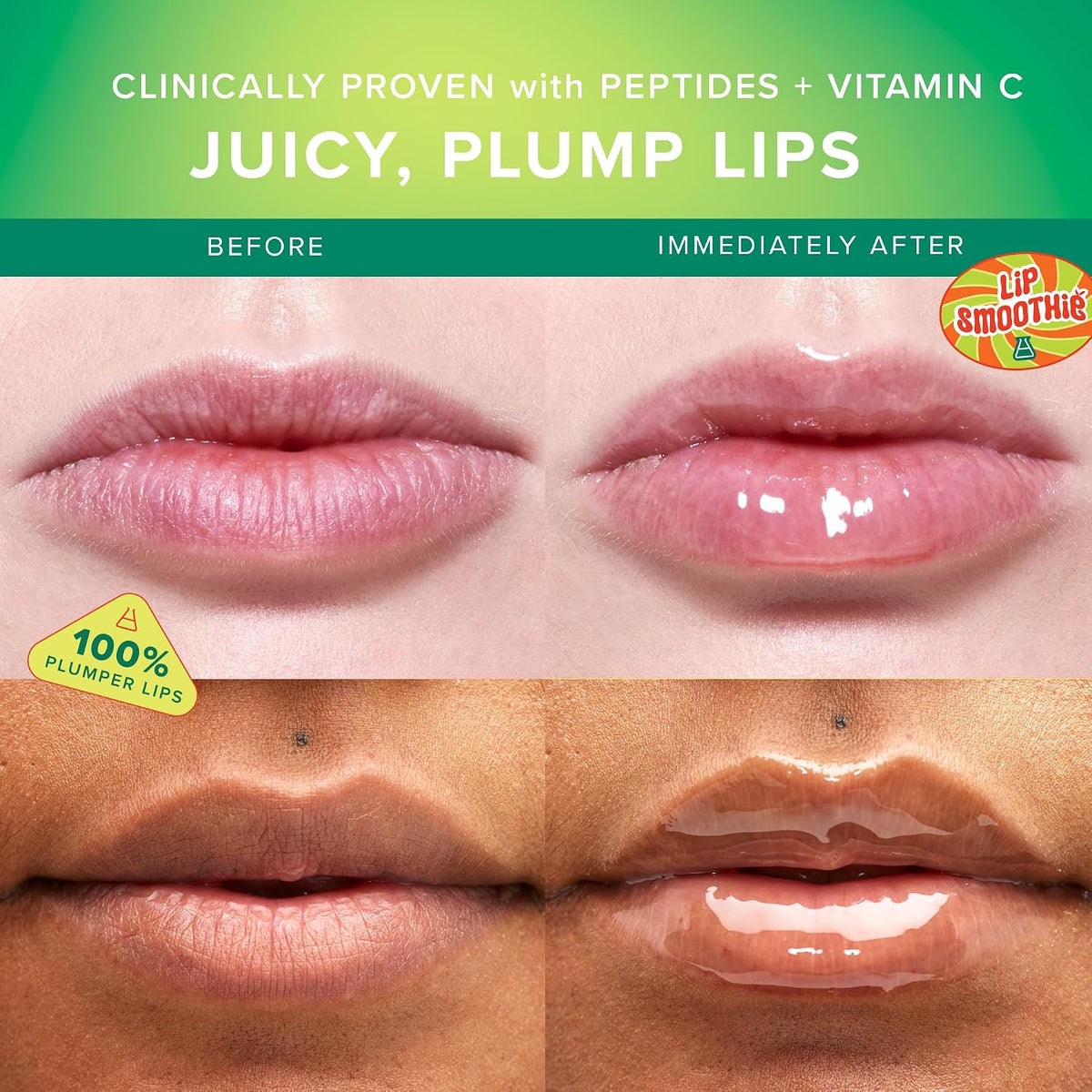 Farmacy Peptide Lip Smoothie - Bálsamo labial hidratante con vitami...