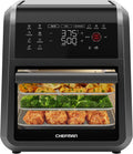 Chefman Horno freidora de aire 5 en 1 de 12 cuartos de galón con temporizador digital, pantalla táctil y 12 ajustes preestablecidos, horno de convección de encimera de tamaño familiar, piezas aptas para lavavajillas