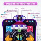 Juguetes de alfombrilla de baile para niñas y niños de 3 a 12 años, alfombrillas de baile con 8 botones iluminados y Bluetooth inalámbrico, juguete de baile con música y 5 modos de juego, regalos de