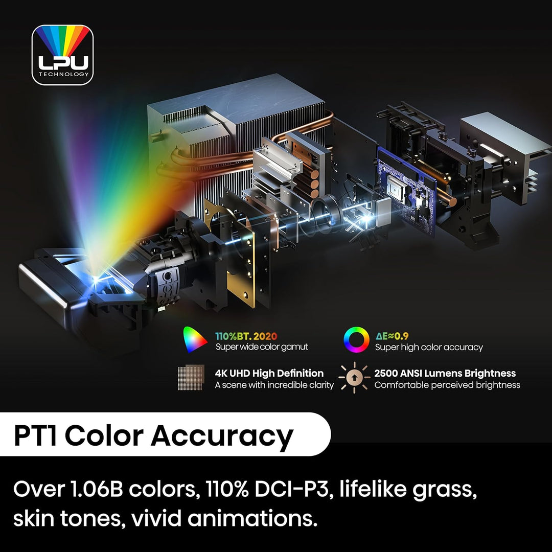 Hisense PT1 Proyector láser triple de distancia ultracorta, UHD 4K,...