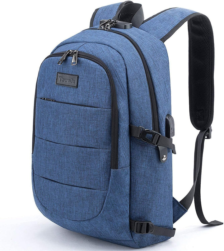 Tzowla, mochila de negocios para computadora portátil antirrobo, co...